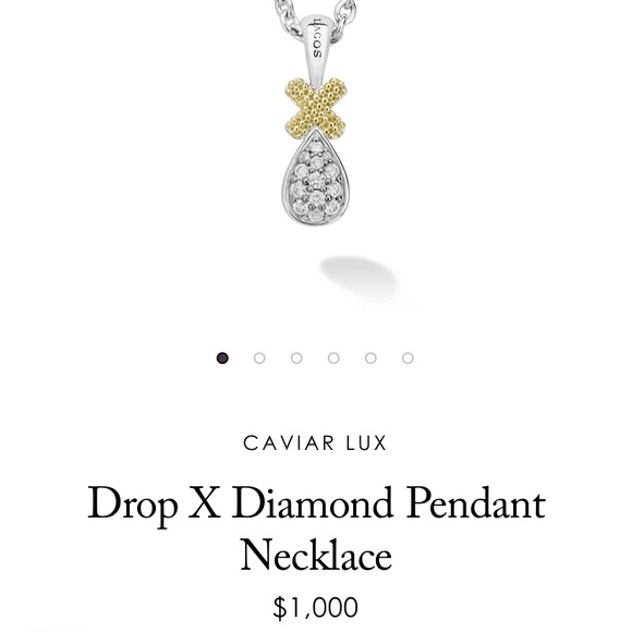 LAGOS Drop X Diamond Pendant Necklace - Picture 9 of 15